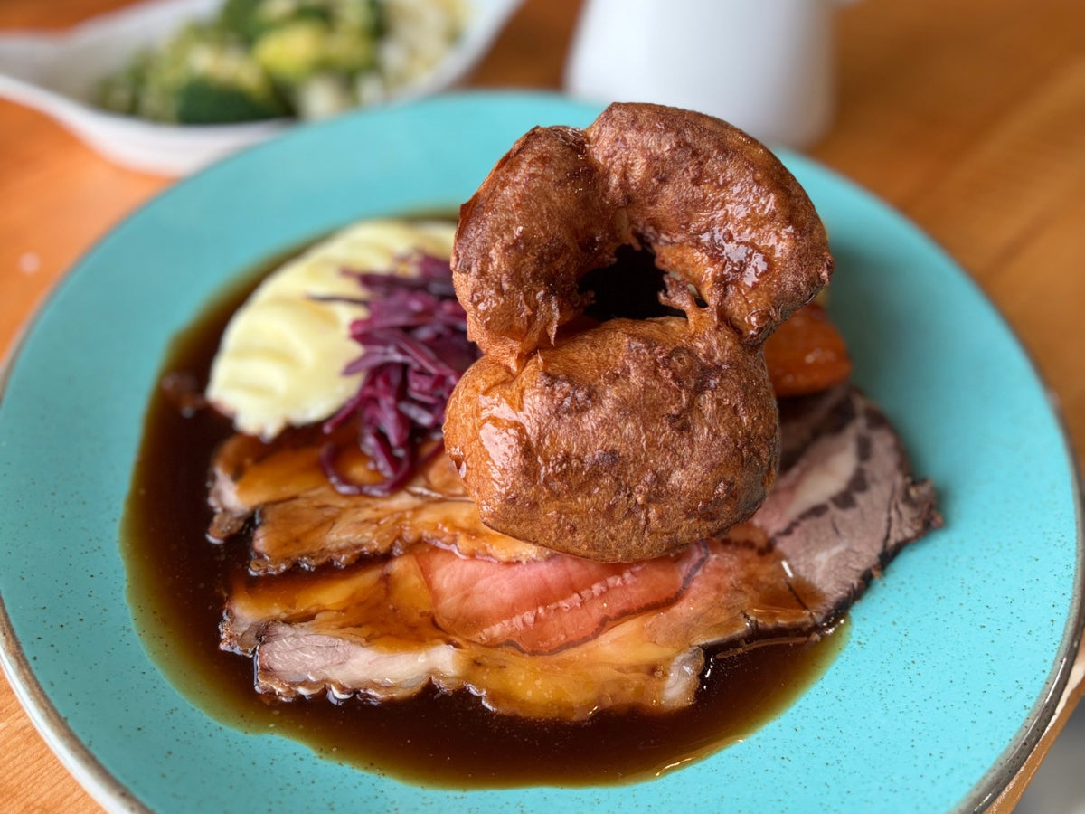 Sunday roast, midday to three, off the same butchery beef.
